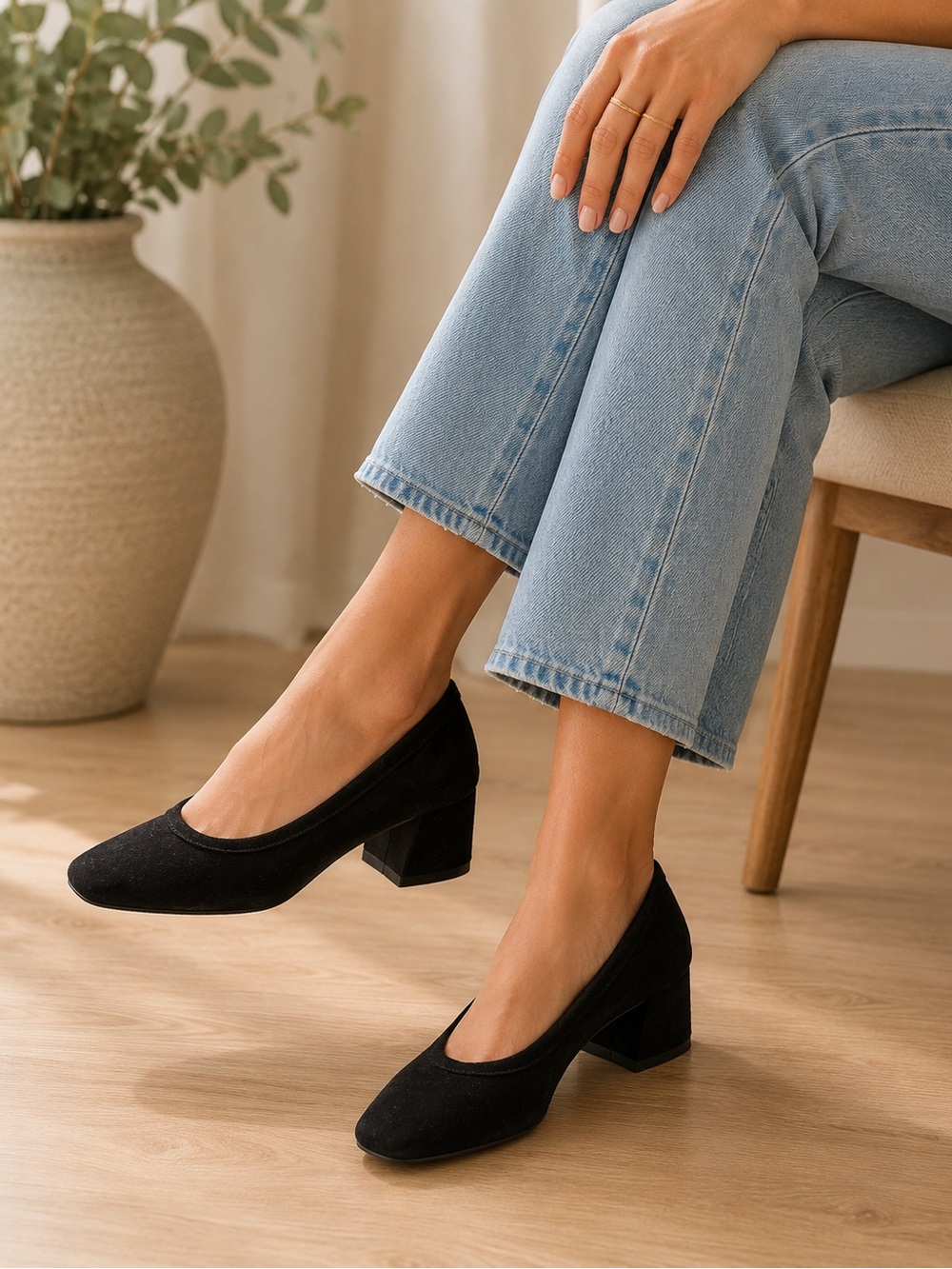 Topshop Black Suede Women’s Shoes